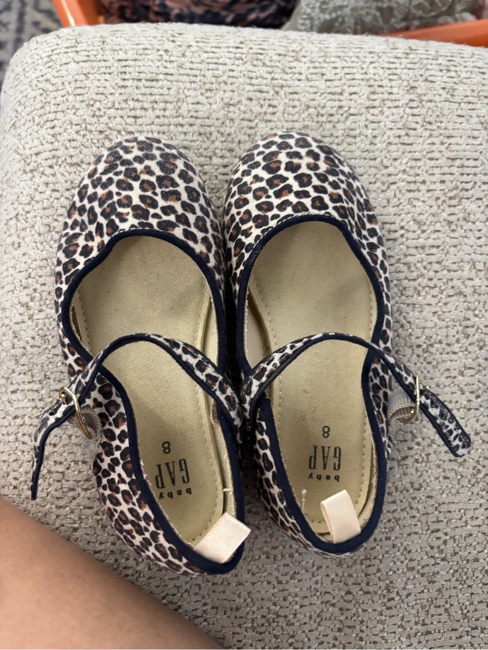 GAP Leopard Print Mary Jane Shoes in Brown